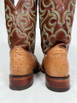 Size 9EE Quill Ostrich boots