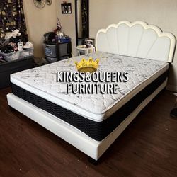 New Queen Bed Frame With Mattress 