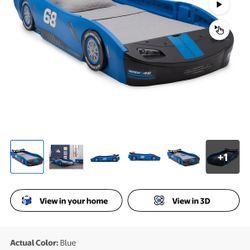 Delta Children Turbo Race Car Twin , Blue