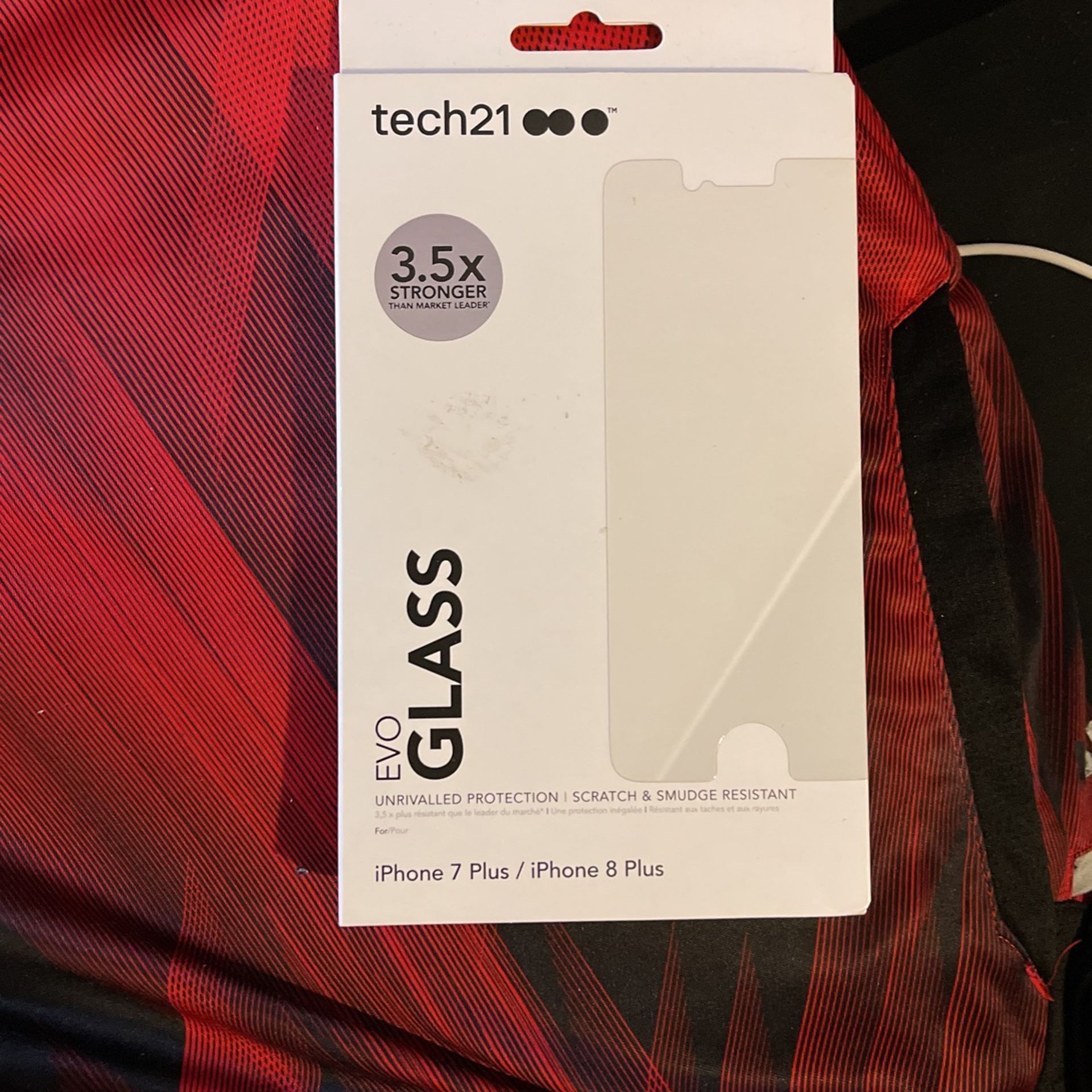 Brand New Apple IPhone 7 & 8 Plus Tech 21 Evo Glass Screen Protector!