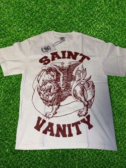 WHITE BURGUNDY SV GRAPHIC TEE SIZE S