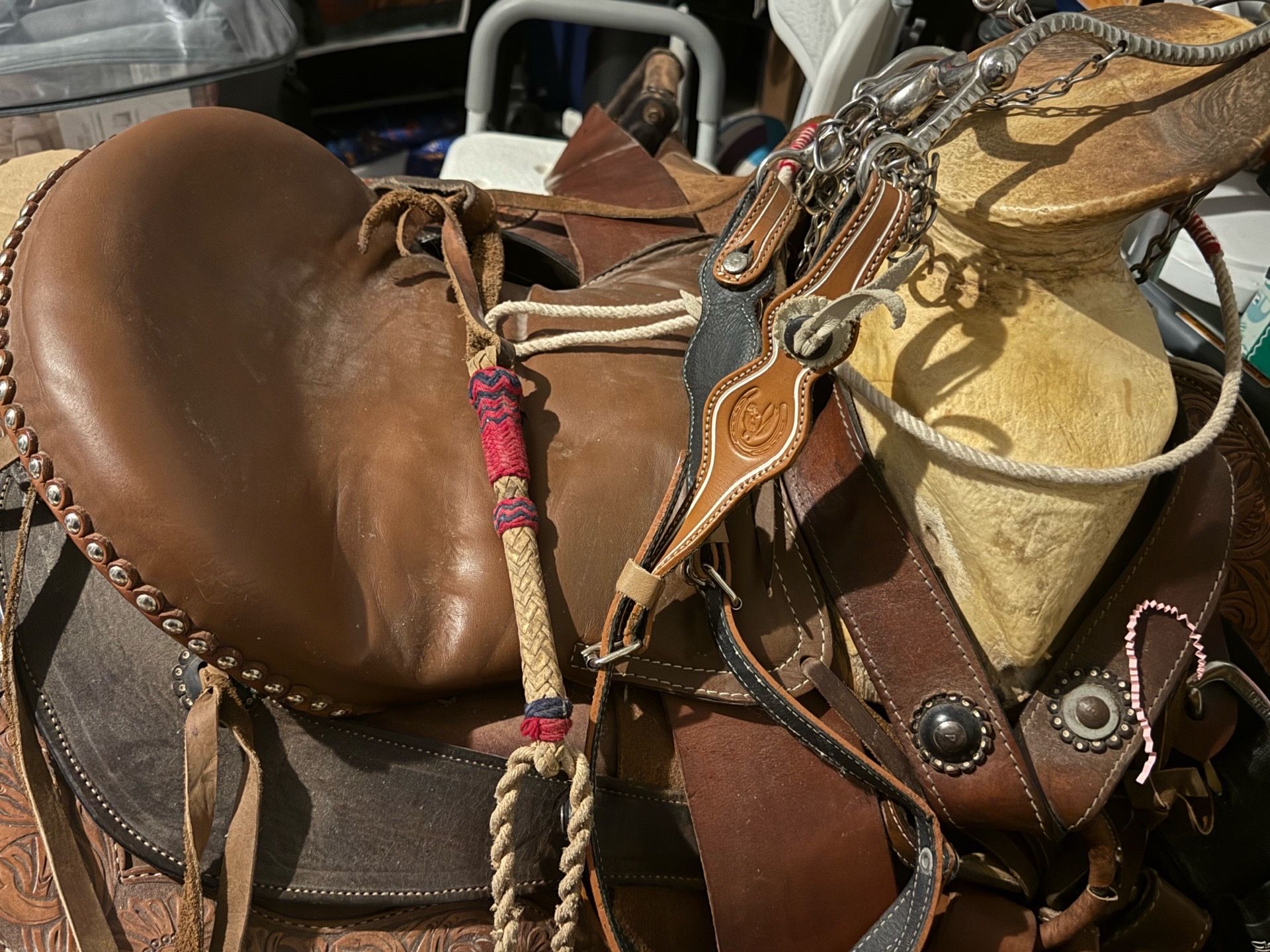 Leather Saddle Horse