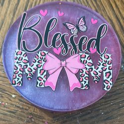 Mom Resin Coaster