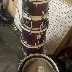 Custom Drum Set From Well Known Band