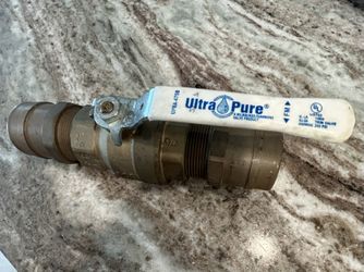 UltraPure UPBA-475B 1-1/2" Ball Valves Brass 600 WOG Threaded Lead Free NeW