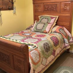 Antique Oak Bed