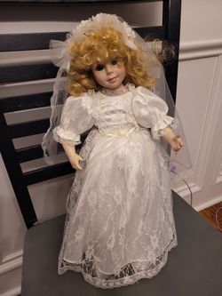 Porcelain bride doll