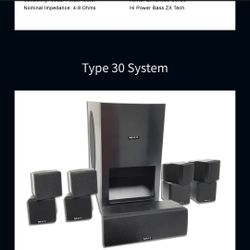 MK2 Home Theater Type 30 System, with Pyle Bluetooth 2000W Amplifier.