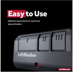 LiftMaster 893Max Security+ 2.0 3-Button Gate Operator Remote Control with Visor Clip - Pack of  (1)