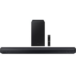 SAMSUNG HW-Q60C 3.1ch Soundbar w/Dolby Audio, Q-Symphony, Adaptive Sound Lite, HDMI eARC, Game Mode, Bluetooth, Tap Sound, Wireless Surround Sound Com