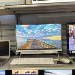 Dell All In One i3 8gb Memory 256gb HHD Desktop Computer 23.8” Model: W24c