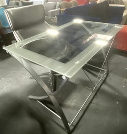 Glass desk