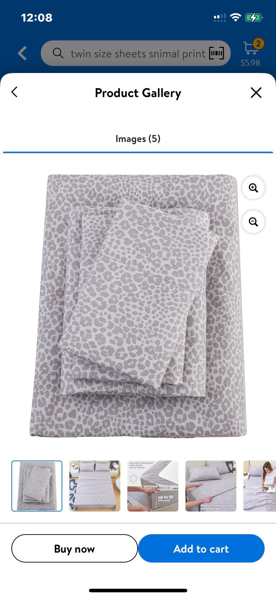 leopard twin size sheet set brown corner on fitted sheet are 15” w/top/bottom sheet & pillowcase