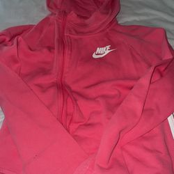 Hoodie Jacket Salmon Color Size Large 