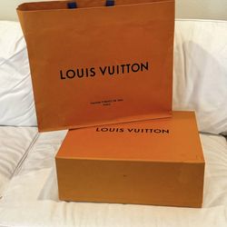 Authentic Louis Vuitton Large Gift Box + Store Shopping Bag