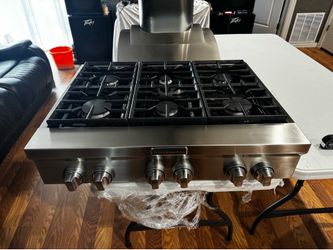 36” kitchen aid stove top natural gas