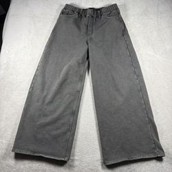GAP Woman’s Small Gray Sweat Pants Wide Leg Baggy Y2K #2284
