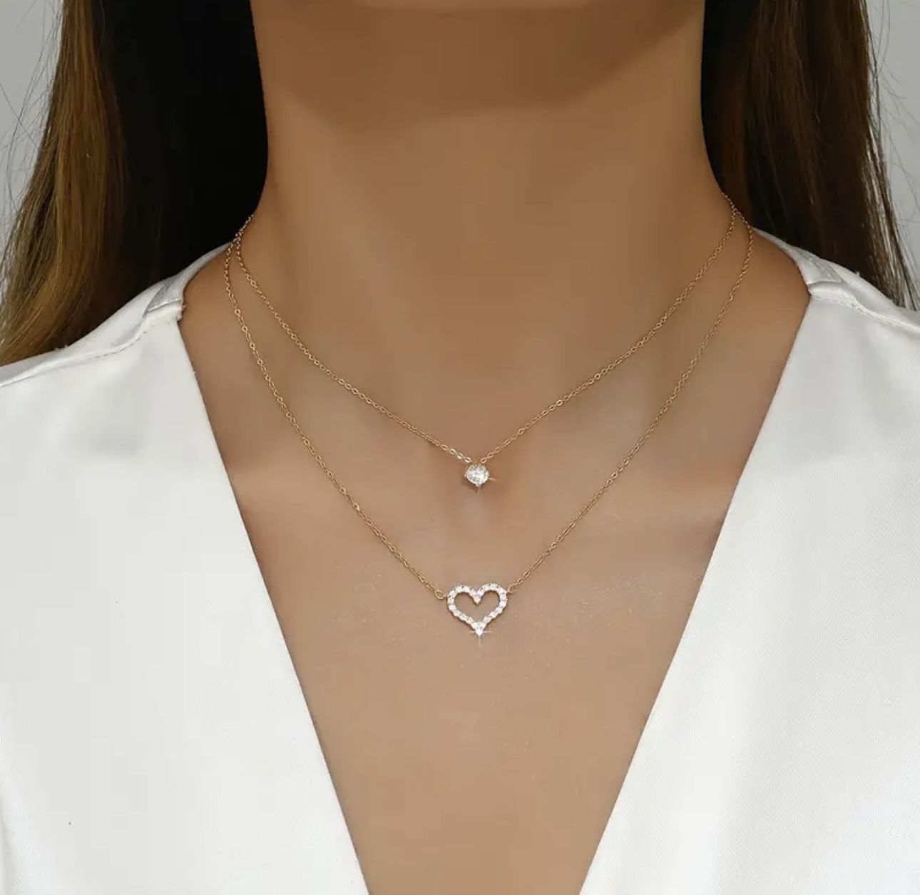 Heart Necklace 18k Gold Plated
