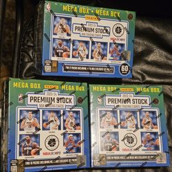 2023-24 Premium Stock Basketball Cards Mega Box Lot! 3 Box Lot! New Sealed! Victor Wembanyama RC!? 