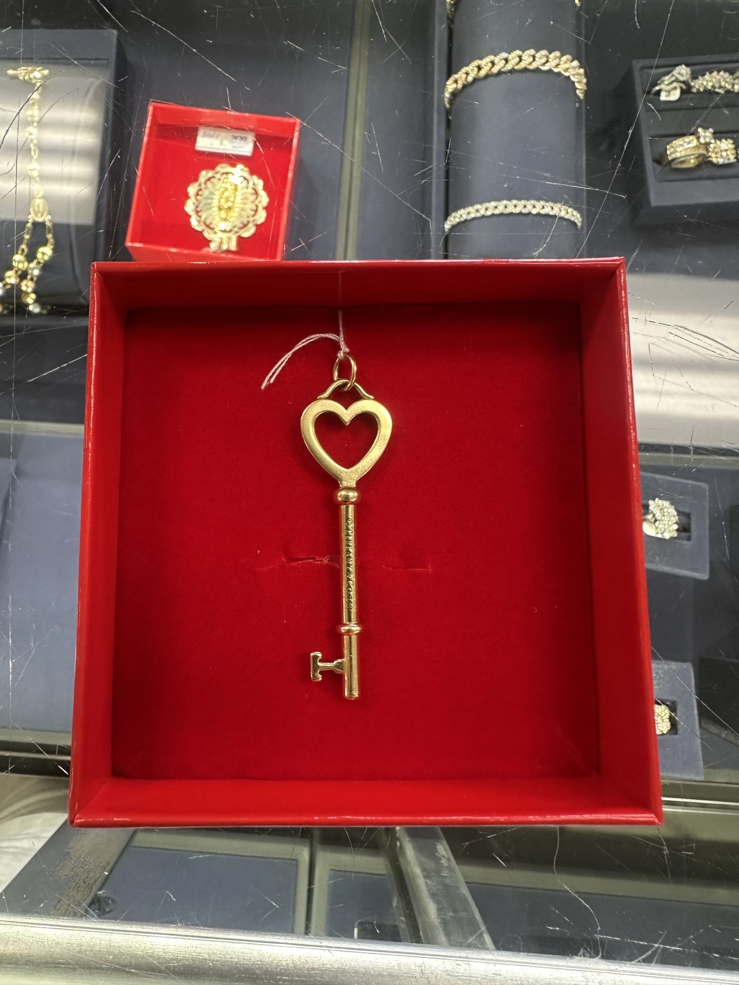 Tiffany and Co Heart Key Pendant