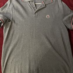 Grey Moncler Polo Short