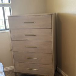 Camila II 5-Drawer Chest  & One Drawer Nightstand from Living Spaces