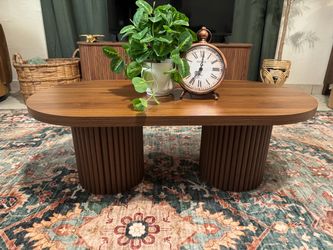 Modern oval coffee table