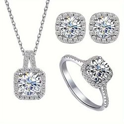 Natural stone earring set necklace