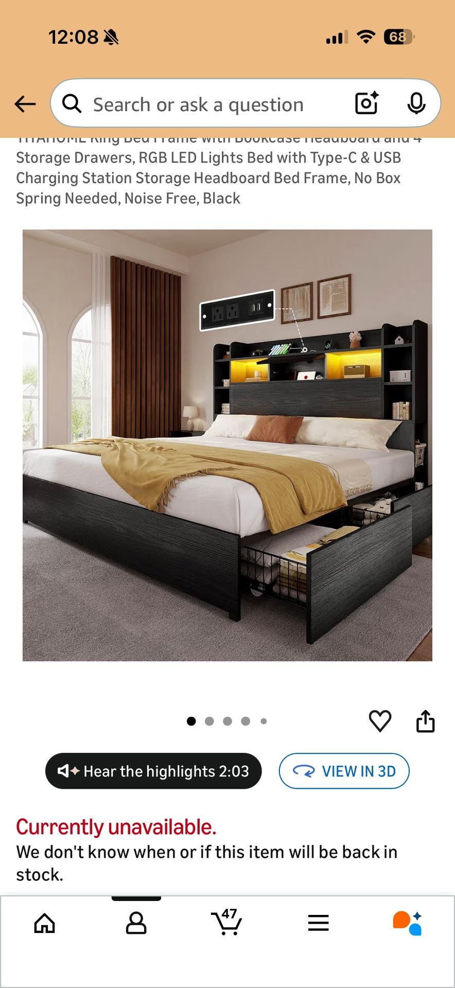 King Size Bedframe