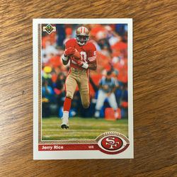 Jerry Rice 1991 Upper Deck Card