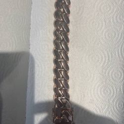 18k carats Rose gold cuban link 