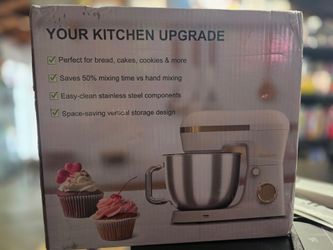 Bluebow 6.5 Quart Stand Mixer (White) - Brand New In Box