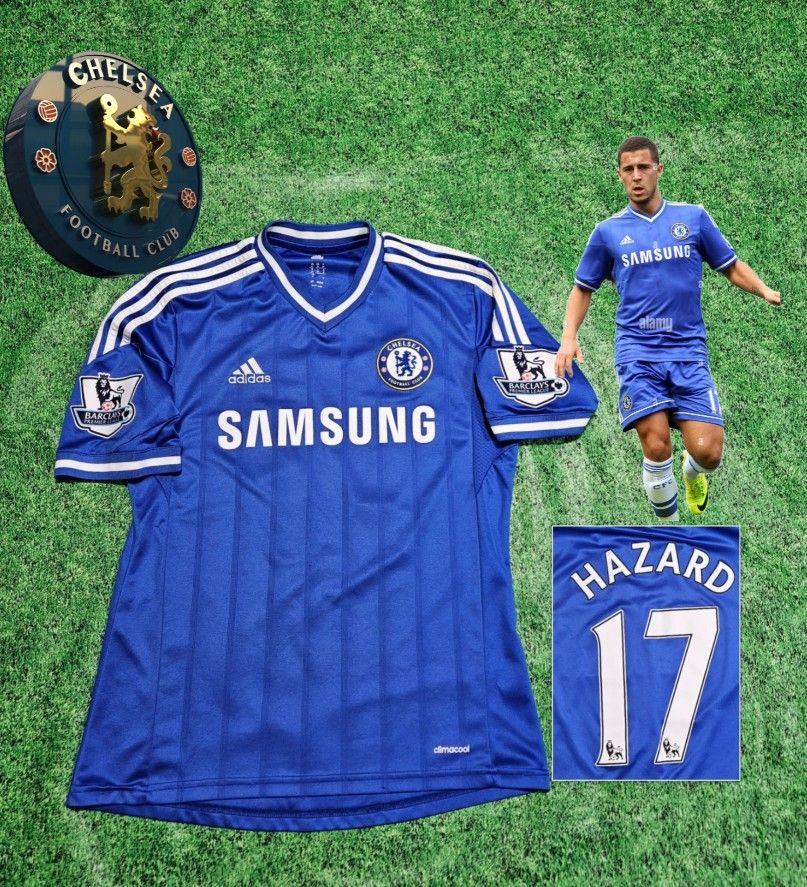 Adidas Chelsea FC Eden Hazard #17 2013/2014 Home Jersey