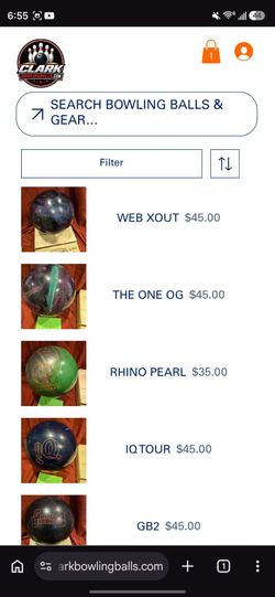 Bowling balls new and used