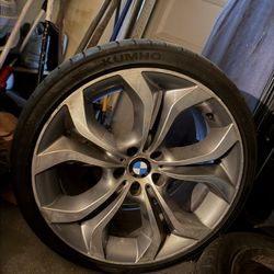 BMW OEM 20” Staggered Wheels + Tires | X5 X6 Style Y | 10”F / 11”R