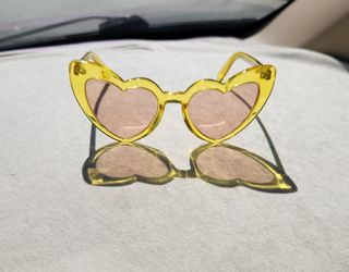 YSL Oversized Heart Sunglasses