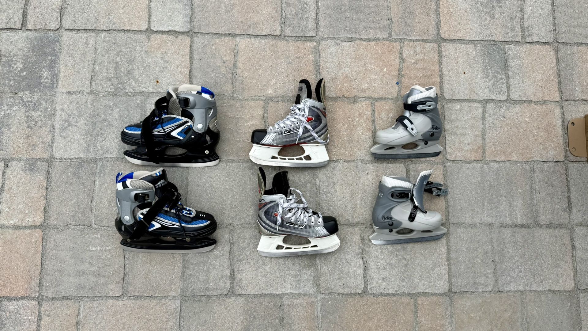 Various Ice Skates (Prices, Sizes, and Brand in Description) ($95 for All)