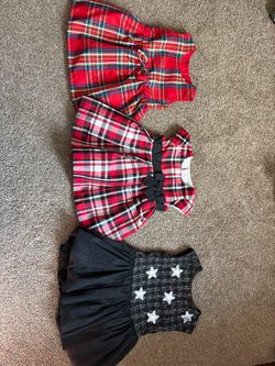 Lot of 3 Girls Holiday Dresses