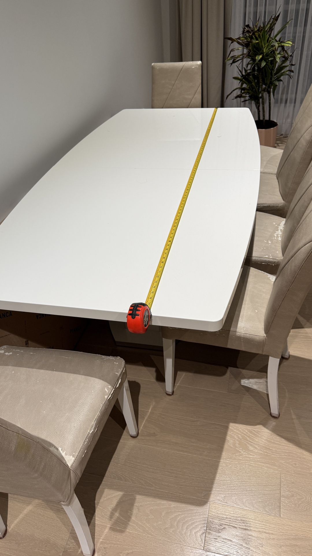 Table With 6 Chairs Expandable Made In Italy