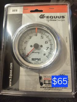 Equus 5078 3-3/8" Chrome Mechanical Tachometer Gauge