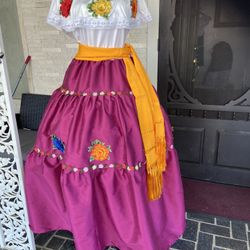 Embroidered Mexican Dress Vestidos Mexicano 