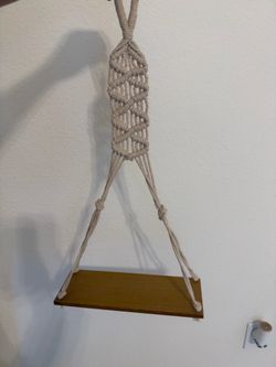 Macrame Hanging Wall Shelf