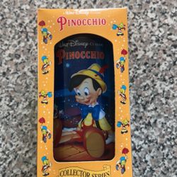 Walt Disney Classic Collector Series Pinocchio Tumbler Cup Glass