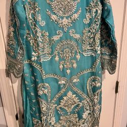 Pakistani Eid clothes Medium Size 3 Pcs