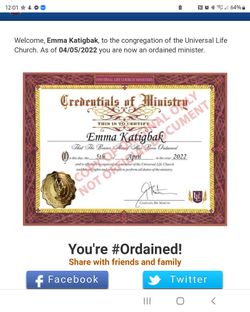 Ordained Minister