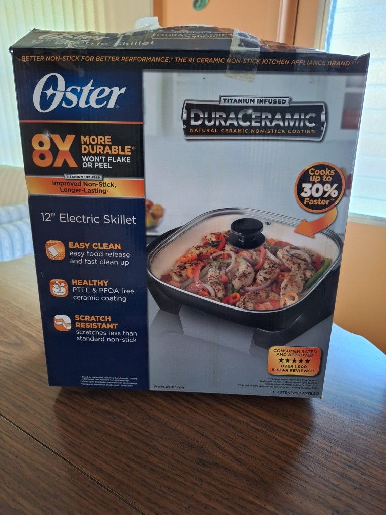 12" Oster Electric Skillet