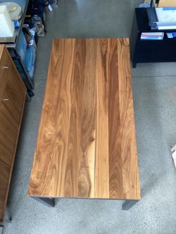 Room and Board Walnut Parsons table