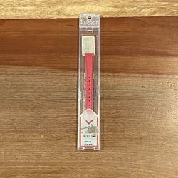 Speidel Twist On Red Leather Watch Band Deadstock 