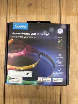 New Govee Rgbic LED Strip Light - 16 ft - Wi-Fi , Music mode effects - Can be used with Alexa