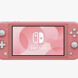 nintendo switch lite pink